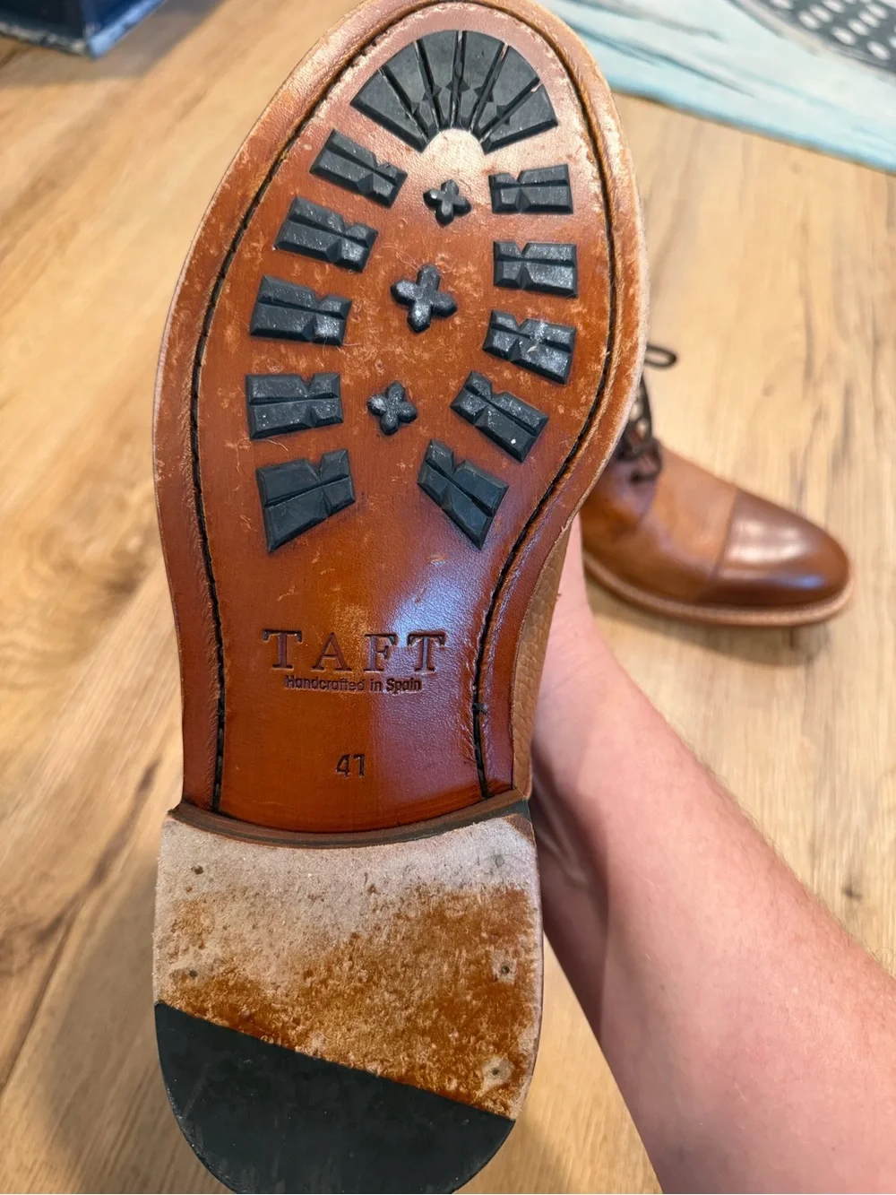 Taft Chestnut Brown Leather Rome Boots